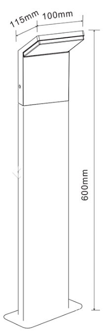 Dimensions borne BENEITO CAM 0,60m