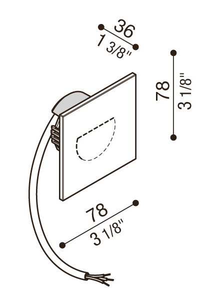 Dimensions Lombardo PIN-Q asymètrique