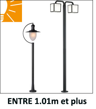 Bornes hautes et lampadaires - Eclairage jardin