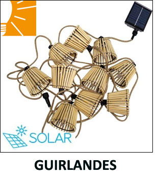 Guirlandes solaires - Eclairage jardin