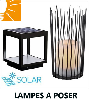 Lampes à poser solaires - Eclairage jardin