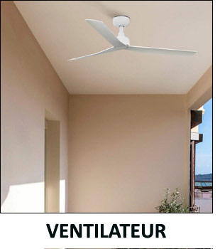 Ventilateur extérieur - Eclairage Jardin