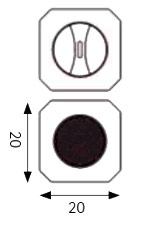 Dimensions cube RGB musical NEUHAUS 19870-16