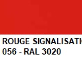 Couleur ROGER PRADIER ROUGE SIGNALISATION 056 - RAL 3020