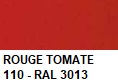 Couleur ROGER PRADIER ROUGE TOMATE 110 - RAL 3013