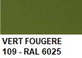 Couleur ROGER PRADIER VERT FOUGERE 109 - RAL 6025