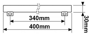 Dimensions tube 6W culots latéraux ARIC