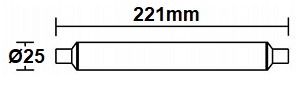 Dimensions tube ARIC S15