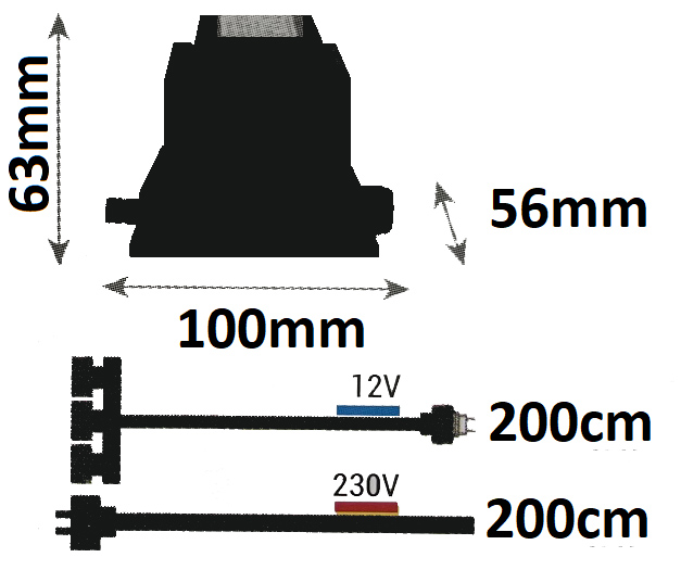 Dimensions DEC/TR50-ET