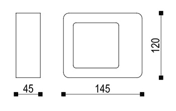 Dimensions Applique TRIO RENO 220760142